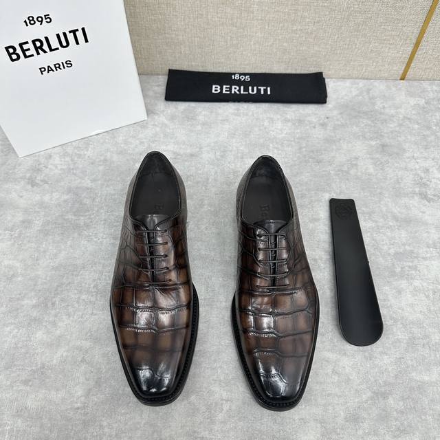 Berlut* Bruti New Men's Hand-Brushed Formal Leather Shoes Shipping Exclusive Cha Berlut* Bruti New Men's Hand-Brushed Formal Leather Shoes Shipping Exclusive Cha