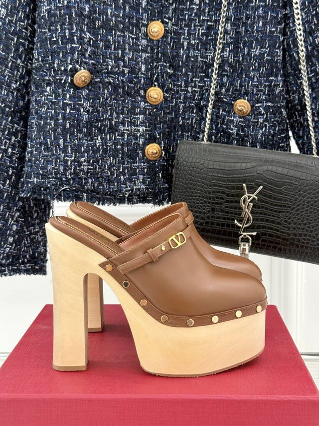 Factory Price Valenti* | Valentino 25S Spring/Summer New Arrival Wooden Sole Wat Factory Price Valenti* | Valentino 25S Spring/Summer New Arrival Wooden Sole Wat