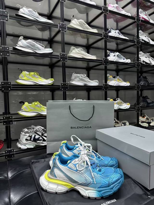 balencia*Bajia 3Xl Toe Spray Sports Shoes Fluorescent Yellow And Blue balencia*Bajia 3Xl Toe Spray Sports Shoes Fluorescent Yellow And Blue