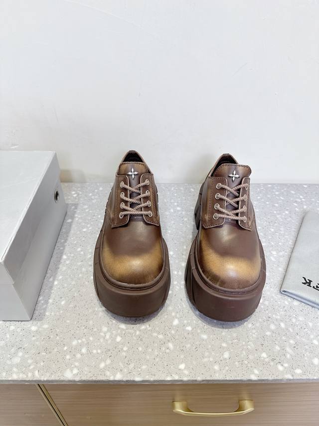 Smfk Niche fashion brand 25Ss new hot-selling thick-soled casual shoes Derby sho Smfk Niche fashion brand 25Ss new hot-selling thick-soled casual shoes Derby sho