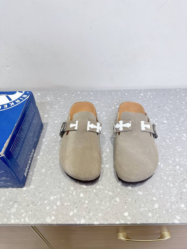 Chrome Hearts 25Ss Spring and Summer New Birken Casual Half Slippers Ergonomic d Chrome Hearts 25Ss Spring and Summer New Birken Casual Half Slippers Ergonomic d