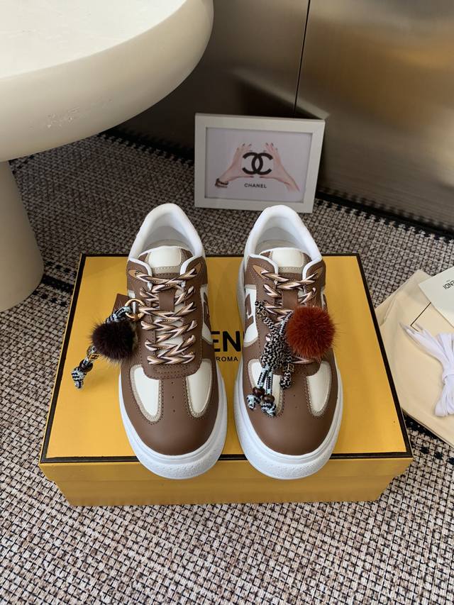 Fendi 25Ss Thick-Soled Match Series Casual Sneakers. Original purchase and custo Fendi 25Ss Thick-Soled Match Series Casual Sneakers. Original purchase and custo