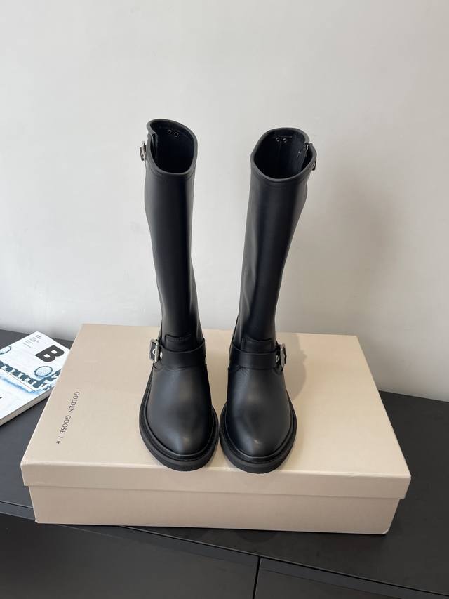 Ggdb Golden Goose 25Ss Autumn/Winter New Retro Tall Rider Boots Made of high-qua Ggdb Golden Goose 25Ss Autumn/Winter New Retro Tall Rider Boots Made of high-qua