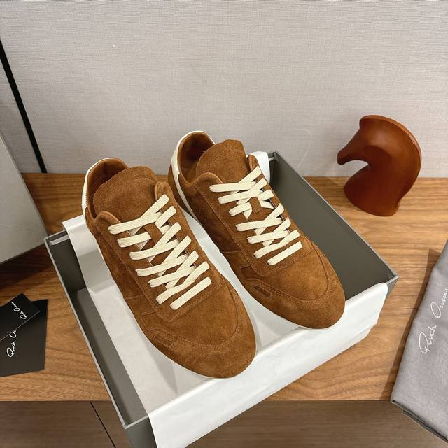 Factory direct women's and men's Rick Owens classic casual German training shoe Factory direct women's and men's Rick Owens classic casual German training shoe