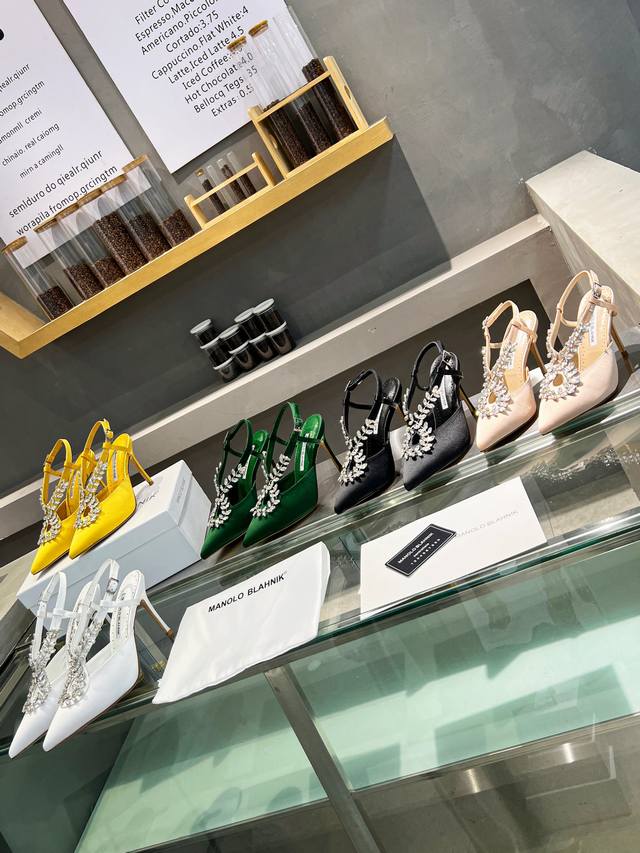 Manolo Blahni*K Top-quality, long-term production, new 90mm "Lutara" Swarovski c Manolo Blahni*K Top-quality, long-term production, new 90mm "Lutara" Swarovski c