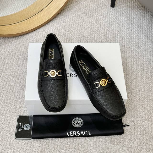 Factory Price p Top Quality Versace Classic Low-Top Slip-On Driving Shoes - Glo Factory Price p Top Quality Versace Classic Low-Top Slip-On Driving Shoes - Glo