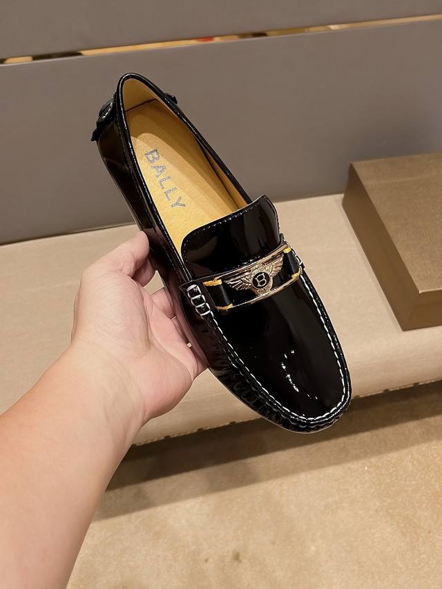 Bally Official Flagship Store Casual Business Slip-on Loafers, Paris Fashion We Bally Official Flagship Store Casual Business Slip-on Loafers, Paris Fashion We