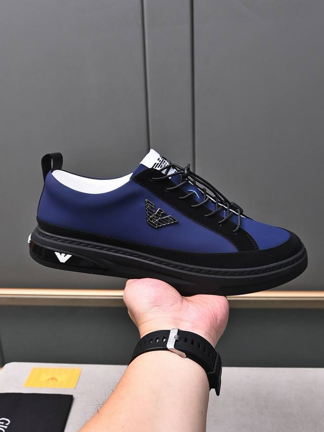 New Armani model, a top-selling high-end men's athletic and casual shoe from th New Armani model, a top-selling high-end men's athletic and casual shoe from th