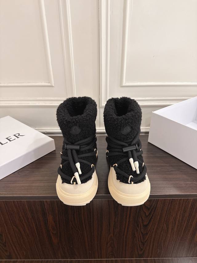 Moncler 2025 Autumn/Winter Newest Snow Boots with Fur Lining DDD DDD A perfect b Moncler 2025 Autumn/Winter Newest Snow Boots with Fur Lining DDD DDD A perfect b