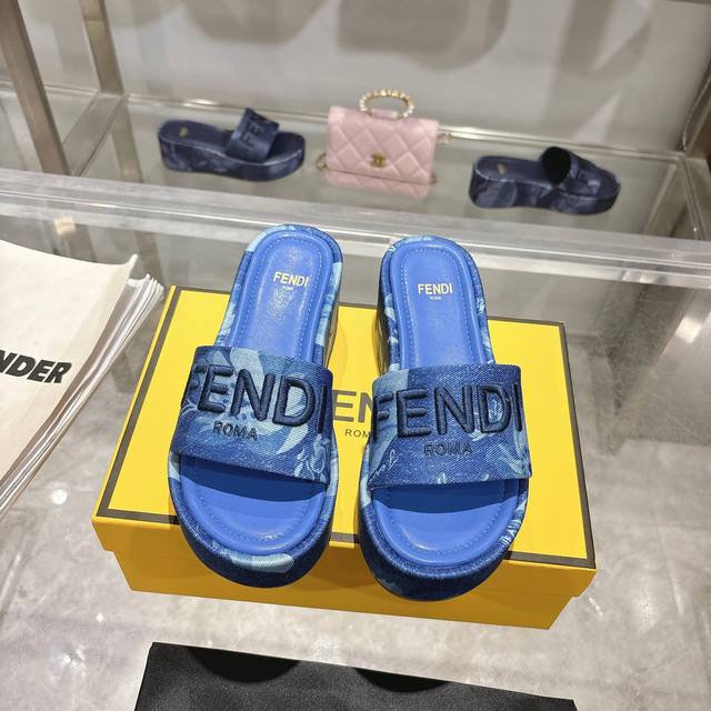 Fendi Platform Slippers DDD - A brand new creation! These classic, best-selling Fendi Platform Slippers DDD - A brand new creation! These classic, best-selling