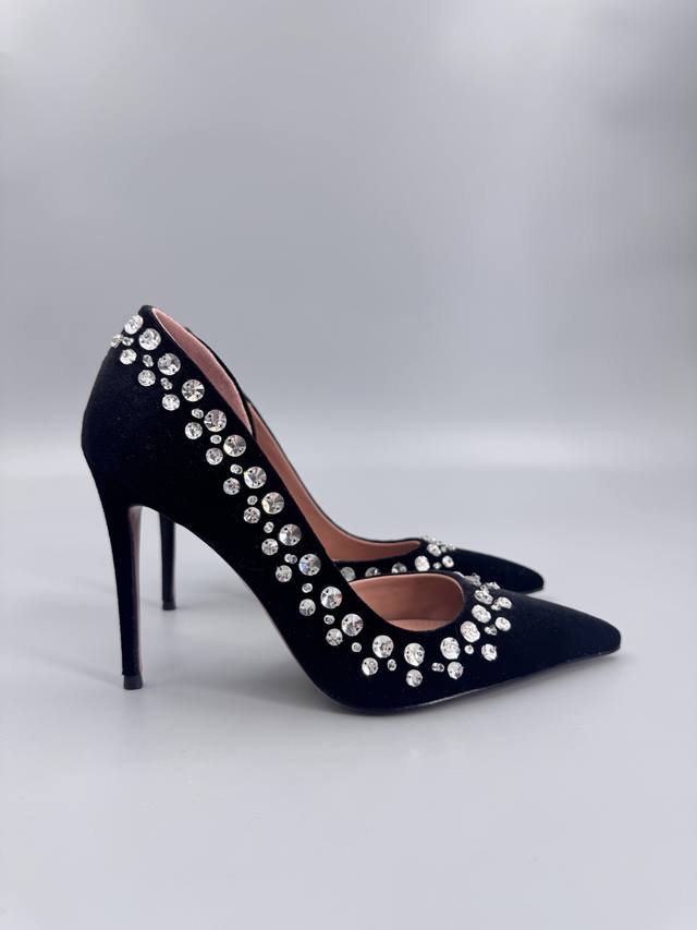 Aquazzura Handmade Crystal Sequin Enameled Laser High Heels DDD 2025 Spring/Summ Aquazzura Handmade Crystal Sequin Enameled Laser High Heels DDD 2025 Spring/Summ