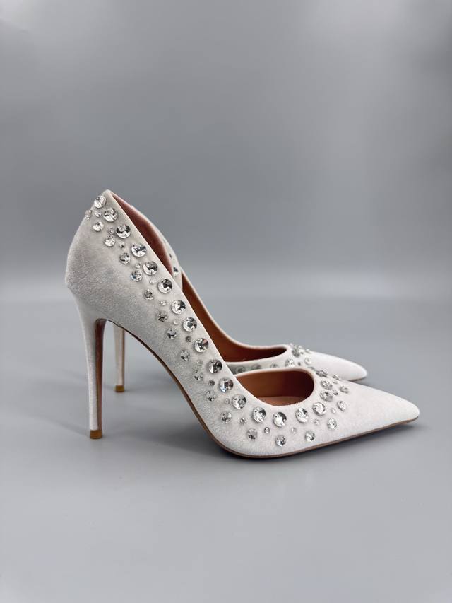 Aquazzura Handmade Crystal Sequin Enameled Laser High Heels DDD 2025 Spring/Summ Aquazzura Handmade Crystal Sequin Enameled Laser High Heels DDD 2025 Spring/Summ