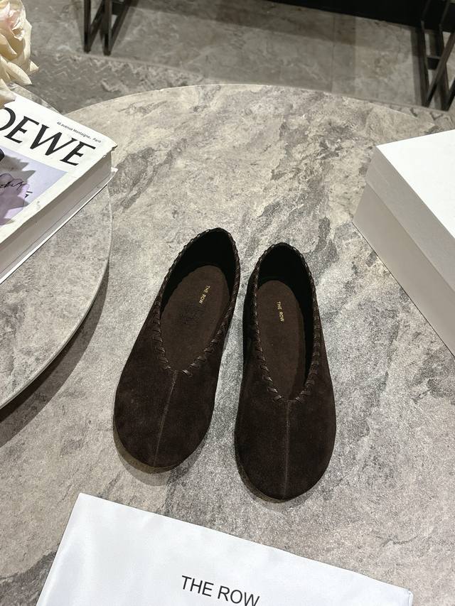 The Row, a niche trendy brand, 25SS Spring/Summer new ballet flats, retro single The Row, a niche trendy brand, 25SS Spring/Summer new ballet flats, retro single