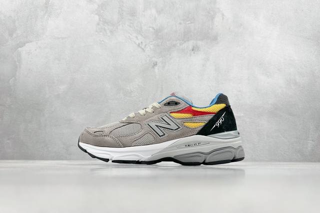 终端 Ddr版 New Balance 新百伦 复古休闲跑步鞋 M990Ts3 独家出货 原厂数据开发 原厂网纱 正确卡色皮料冲裁组合 匠心打造 耗时两个月开发