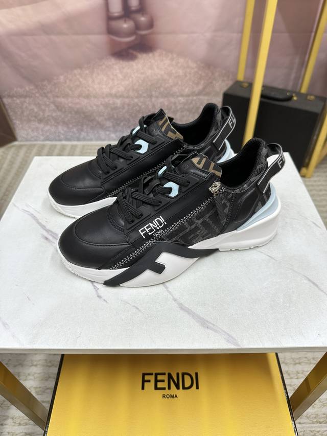 Fendi-芬迪 官网同步 专柜品质 欧洲走秀款 鞋面进口原版飞织面料 简而不凡 奢而不华 此款演绎着恰到好处 真皮内里 羊皮内里 特供大底 尺码 Size :