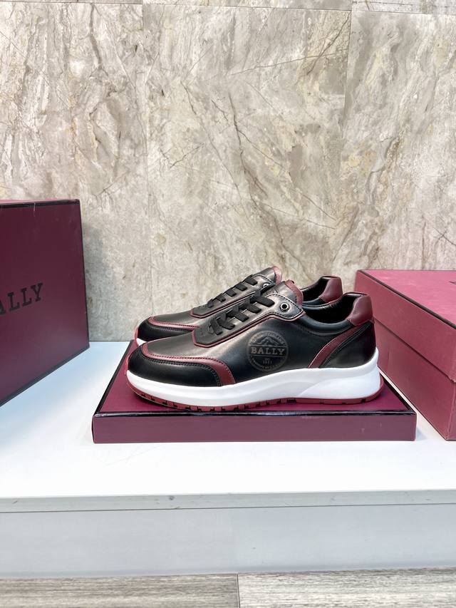 Bally 巴利 -高端品质 原单 -鞋面：原版皮 -大底：超轻tpu发泡 -超高品控 做工精细：凸显 高端 贵气 档次 -Size：39-44