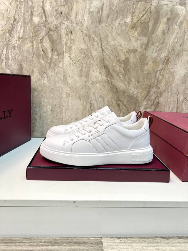 Bally 巴利 -高端品质 原单 -鞋面：原版皮 -大底：超轻tpu发泡 -超高品控 做工精细：凸显 高端 贵气 档次 -Size：39-44