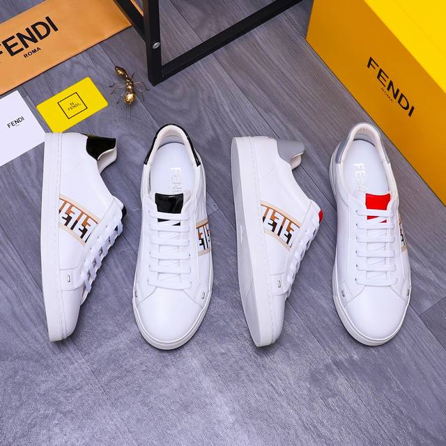 商品商标：Fendi 芬迪 休闲板鞋 正码码数 38-44 商品材料：精选 优质牛皮鞋面 羊皮内里 原版大底