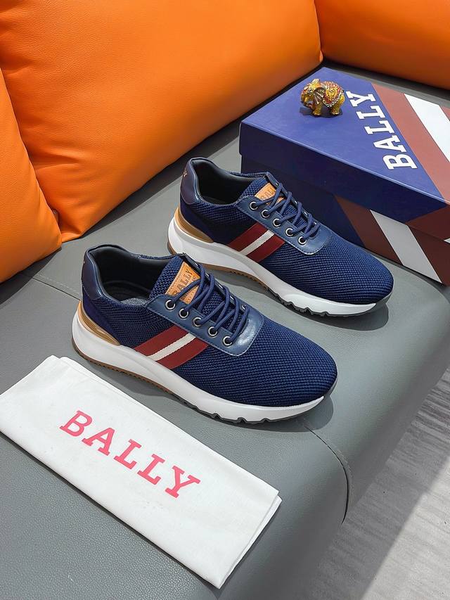 商品名称：Bally 巴利 正规码数 38-44 休闲鞋 商品材料：精选 网布鞋面，柔软羊皮内里；原厂大底。