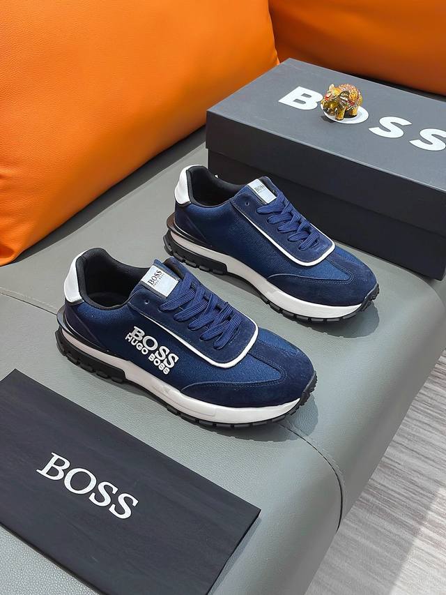 商品名称：BOSS 波士 正规码数: 38-44 休闲鞋 商品材料：精选 牛皮鞋面，舒适羊皮内里 ；原厂大底。