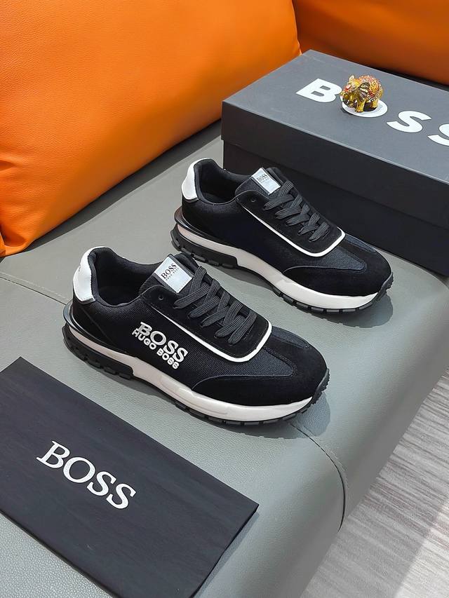 商品名称：BOSS 波士 正规码数: 38-44 休闲鞋 商品材料：精选 牛皮鞋面，舒适羊皮内里 ；原厂大底。