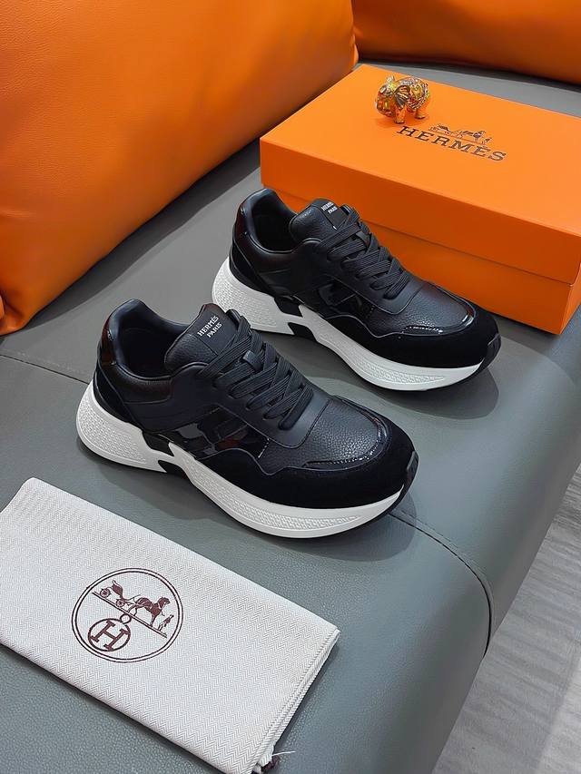 商品名称：HERMES 爱马仕 正规码数: 38-44 休闲鞋 商品材料：精选 牛皮鞋面，舒适羊皮内里；原厂大底。