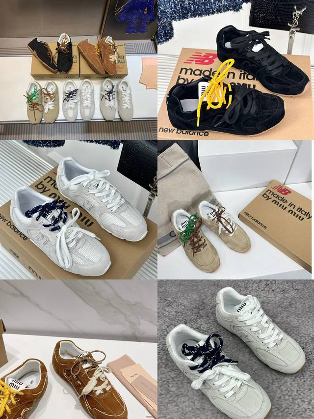 MiuMiu 缪缪 2024ss新款 新色 不做旧MiuMiu x New Balance NB530系列阿甘鞋德训鞋休闲运动鞋 顶级版本原版购入开发做货 Mi