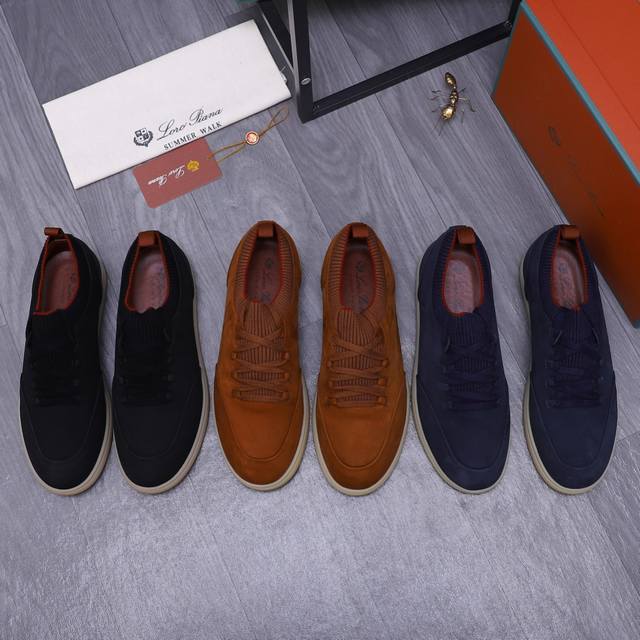 商品商标：LoroPiana[诺悠翩雅] 运动 休闲鞋 正码码数: 39－44 45.46订做不退换 商品材料：精选原版飞织鞋面 超纤鞋垫 原版大底