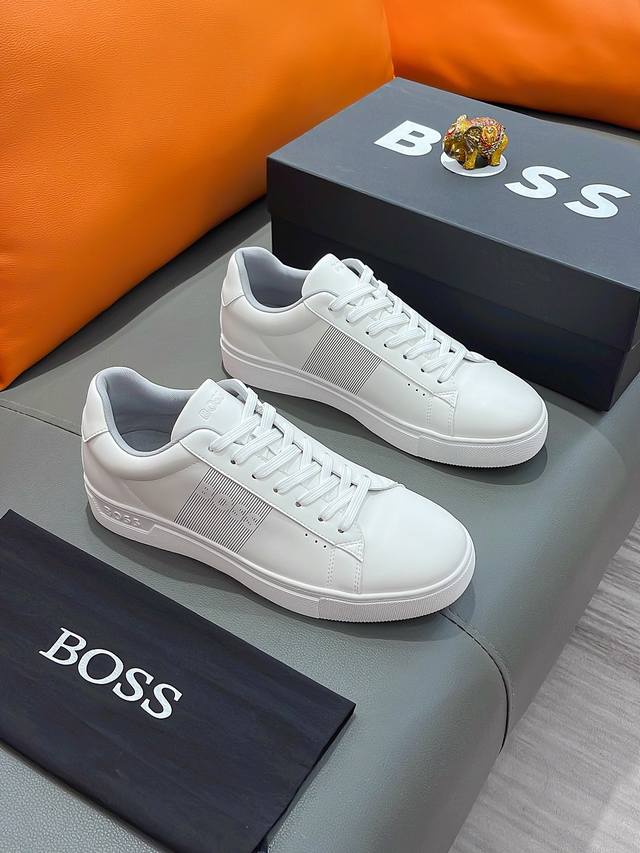 商品名称：BOSS 波士 正规码数: 38-44 休闲鞋 商品材料：精选 牛皮鞋面，舒适羊皮内里 ；原厂大底。