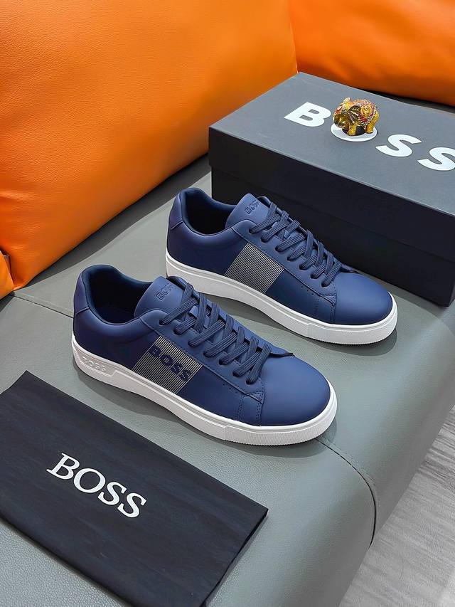 商品名称：BOSS 波士 正规码数: 38-44 休闲鞋 商品材料：精选 牛皮鞋面，舒适羊皮内里 ；原厂大底。