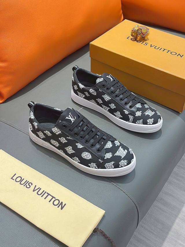 商品名称：LOUIS VUITTON 路易 威登 正规码数: 38-44 休闲鞋 商品材料：精选 牛皮鞋面，柔软羊皮内里；原厂大底。