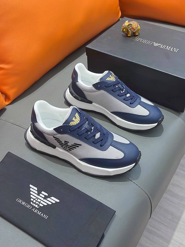 商品名称：ARMANI 阿玛尼 正规码数: 38-44 休闲鞋 商品材料：精选 牛皮鞋面，柔软羊皮垫脚；原厂特供大底。 - 点击图像关闭