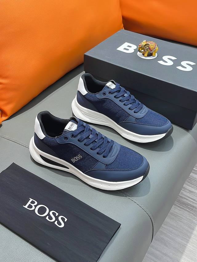 商品名称：BOSS 波士 正规码数: 38-44 休闲鞋 商品材料：精选 牛皮鞋面，舒适羊皮内里 ；原厂大底。