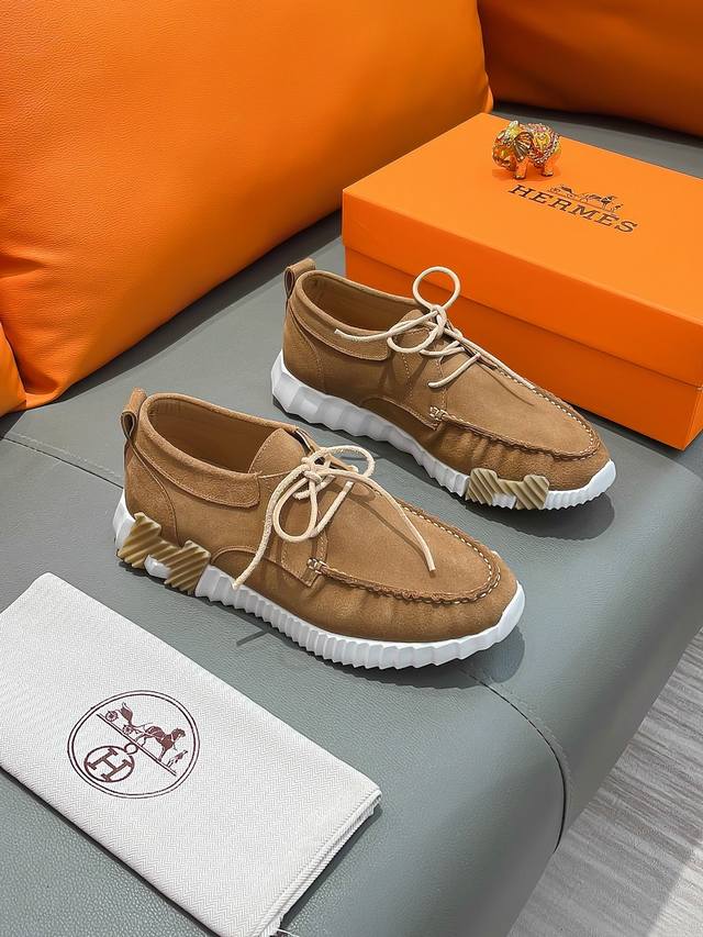 商品名称：HERMES 爱马仕 正规码数: 38-44 休闲鞋 商品材料：精选 牛皮鞋面，舒适羊皮内里；原厂大底。 - 点击图像关闭