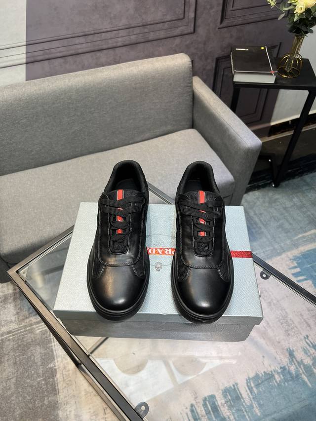 PRADA 普拉达 休闲鞋 正码码数: 38-44 45可定做 商品材料：精选 牛皮材质，真皮内里 原版大底