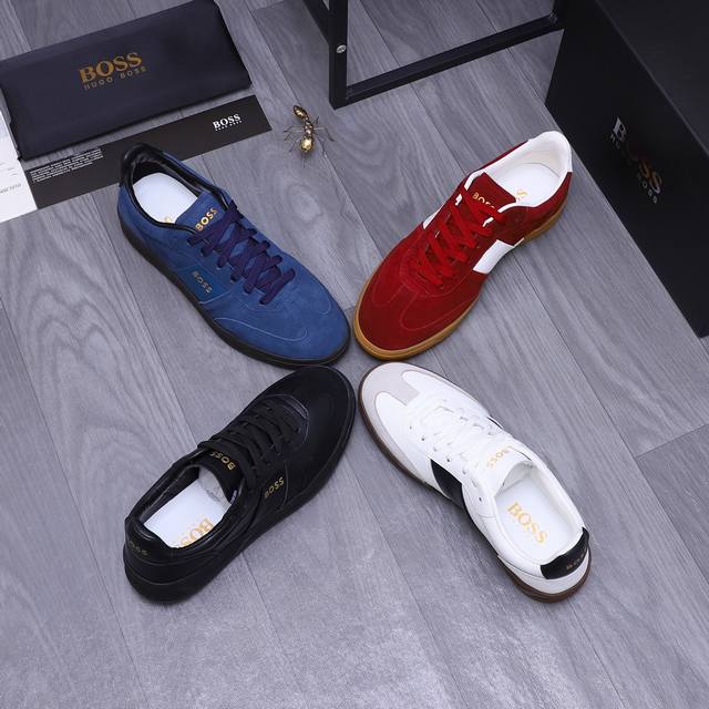 商品商标： Ｂｏｓｓ 休闲鞋 正码码数: 39－44 商品材料：精选牛皮拼接鞋面 羊皮内里 原版大底