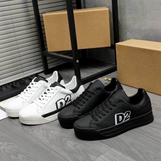 商品商标：Dsquared2 情侣款休闲鞋 正码码数: 女款 35 －40 男款38－46 商品材料：精选优质牛皮鞋面 皮内里 原版大底