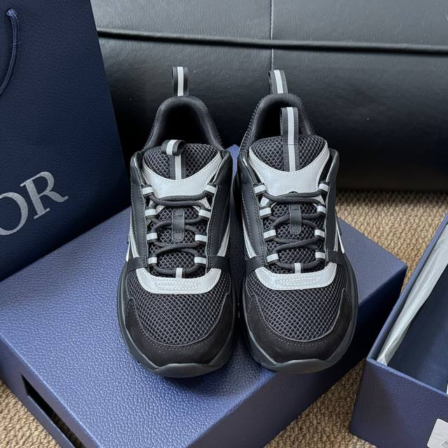 Size: 38-47 38 47定做不退不换 Dior Homme Sneaker B22迪奥情侣运动鞋 最新爆款 情侣款 休闲 运动鞋 老爹鞋 跑鞋 原版购