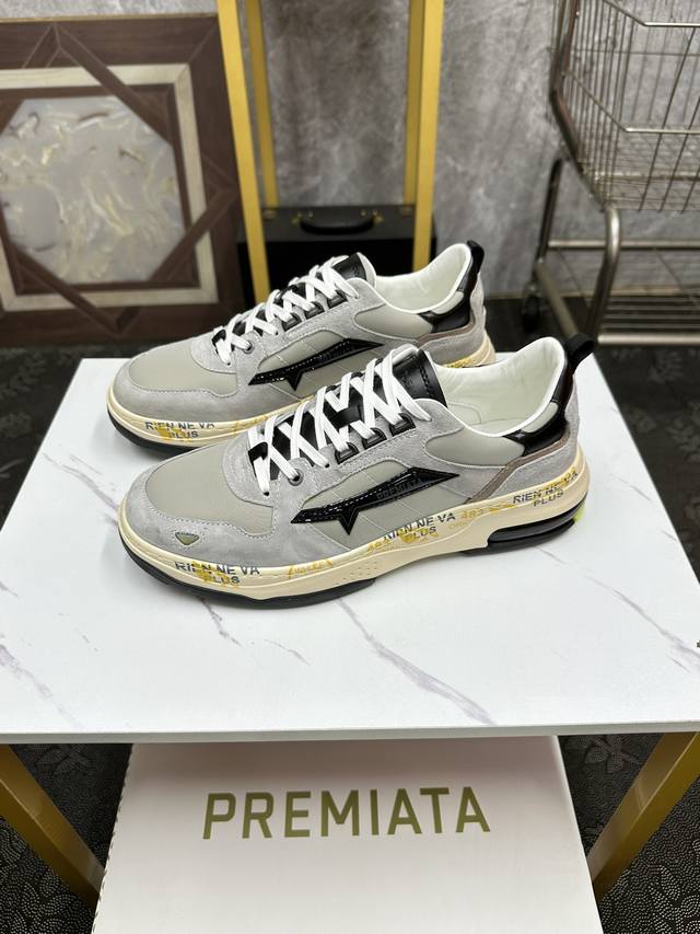 Premiata-普瑞米亚达 时尚、运动、休闲 普瑞米亚达意大利名品百年历史，所有工艺全手工打造，米“字一样的logo简称米字鞋。完美的融合了传统的制鞋方法和高