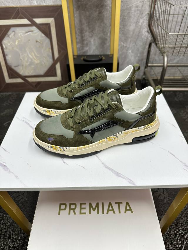 Premiata-普瑞米亚达 时尚、运动、休闲 普瑞米亚达意大利名品百年历史，所有工艺全手工打造，米“字一样的logo简称米字鞋。完美的融合了传统的制鞋方法和高