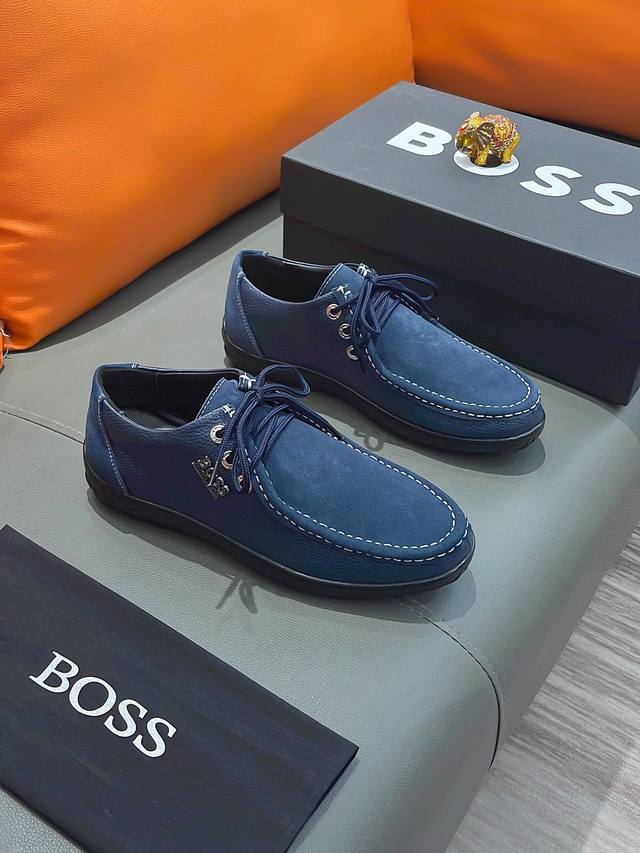 商品名称：Boss 波士 正规码数: 38-44 休闲鞋 商品材料：精选 牛皮鞋面，舒适羊皮内里 ；原厂大底。