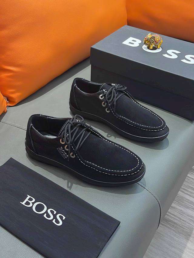 商品名称：Boss 波士 正规码数: 38-44 休闲鞋 商品材料：精选 牛皮鞋面，舒适羊皮内里 ；原厂大底。