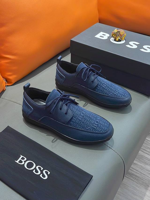 商品名称：Boss 波士 正规码数: 38-44 休闲鞋 商品材料：精选 牛皮鞋面，舒适羊皮内里 ；原厂大底。