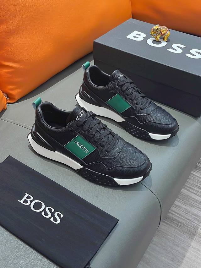 商品名称：Boss 波士 正规码数: 38-44 休闲鞋 商品材料：精选 牛皮鞋面，舒适羊皮内里 ；原厂大底。