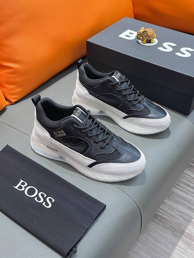 商品名称：Boss 波士 正规码数: 38-44 休闲鞋 商品材料：精选 牛皮鞋面，舒适羊皮内里 ；原厂大底。