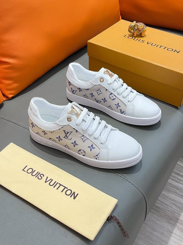 商品名称：Louis Vuitton 路易 威登 正规码数: 38-44 休闲鞋 商品材料：精选 牛皮鞋面，柔软绒毛内里；原厂大底。