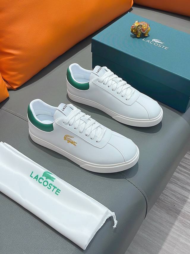 商品名称：Lacoste 鳄鱼 正规码数；38-44码. 休闲鞋 商品材料：精选 牛皮鞋面，舒适羊皮内里 ；原厂大底。