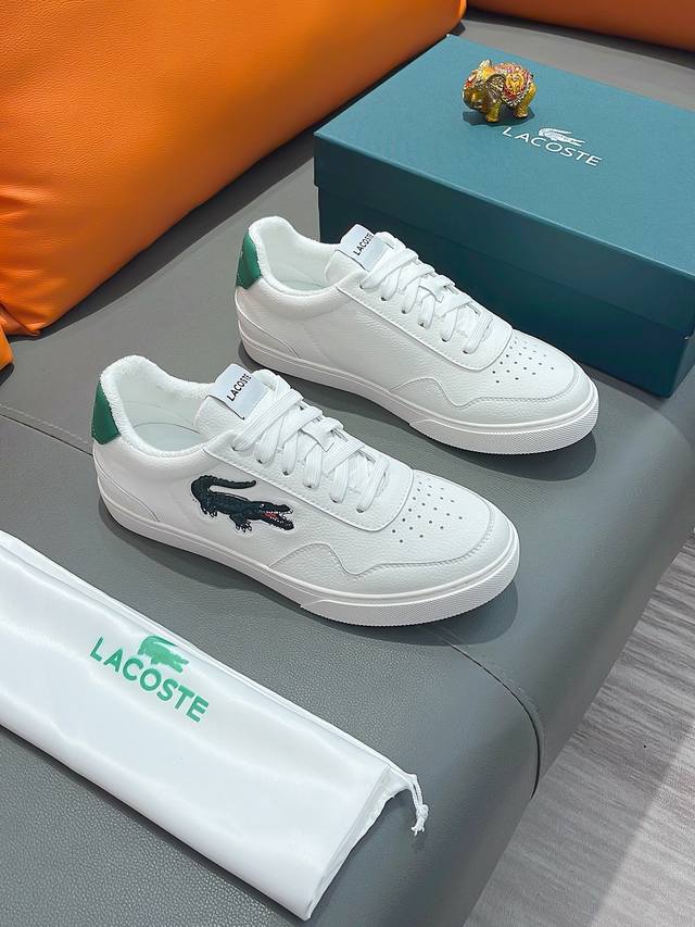 商品名称：Lacoste 鳄鱼 正规码数；38-44码. 休闲鞋 商品材料：精选 牛皮鞋面，舒适羊皮内里 ；原厂大底。