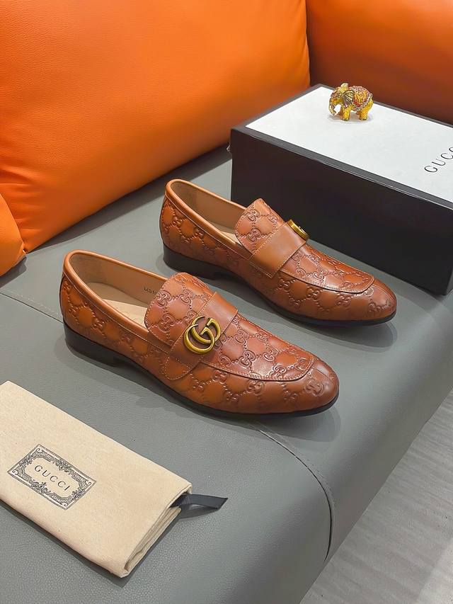 商品名称：Gucci 古驰 正规码数: 38-44 西装鞋 商品材料：精选 进口牛皮鞋面，柔软羊皮内里；原厂大底。 - 点击图像关闭