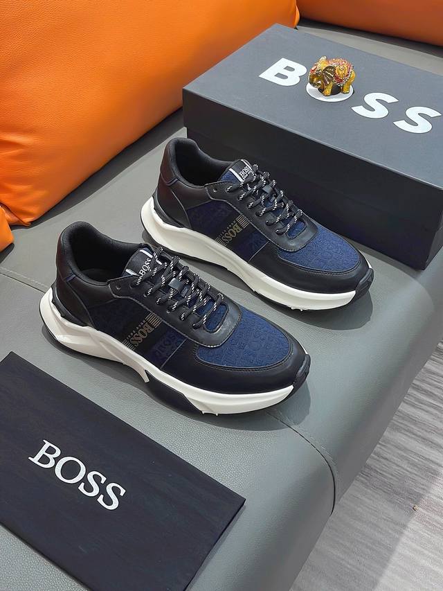 商品名称：Boss 波士 正规码数: 38-44 休闲鞋 商品材料：精选 牛皮鞋面，舒适羊皮内里 ；原厂大底。